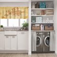thumbnail image 5 of LALILO Kitchen Curtain Valance Vintage Europe Map With Rod Pocket Window Curtain 52"x 18" Set of 2, 5 of 5