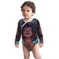 thumbnail image 2 of Xecao Cosmic Garden Woman Portrait Print Baby unisex-baby Cotton Long-sleeve Bodysuits-6 Months, 2 of 6