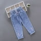 thumbnail image 2 of Odeerbi 2-6 Años Niña Vaquero Estampado Pantalón Vaquero Cintura Elástica Pantalón Vaquero Bolsillo, 2 of 3