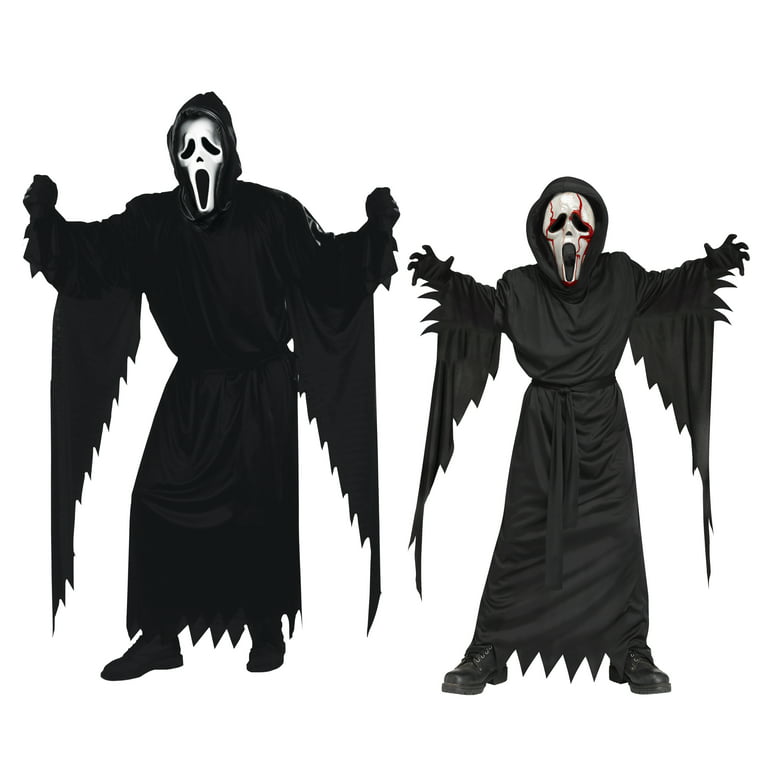 Fun World Inc. Officially Licensed Scream Ghost Face Black Halloween Scary  Costume, Male, Adult Size