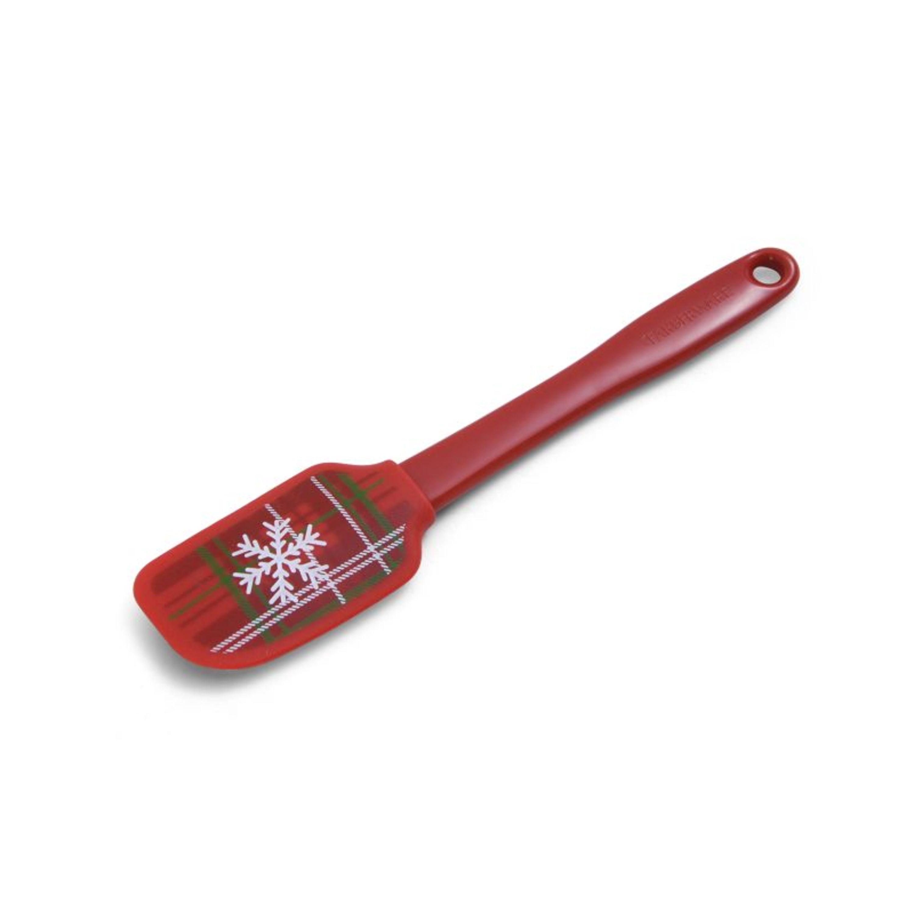 Farberware Holiday Red Plaid Snowflake Spatula with Red Handle