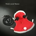 thumbnail image 4 of Cute Pure Cotton Rabbit Clothes Bunny Christmas Dress Costume with Harness Accessory M Code Christmas, 4 of 7