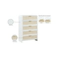 thumbnail image 2 of Meridian Furniture Sage White Chest with Natural Cane Drawer Front, 2 of 12