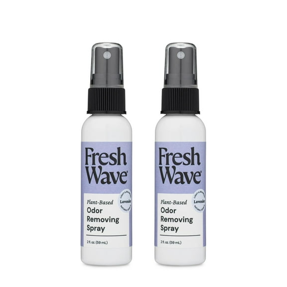 Fresh Wave Lavender Scent Odor Eliminator Spray & Air Freshener, 2 fl. oz. Travel Size (Pack of 2)