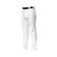 thumbnail image 2 of A4 Adult Pro Style Open Bottom Baggy Cut Baseball Pant, White/Scarlet, XXX-Large, 2 of 2
