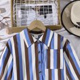 thumbnail image 6 of HAYIMI Girls Long Sleeve Striped Crop Shirt Blouse Wide Leg Pants Two Piece Outfit Sets Casual Fall Kids Fashion Classic Clothes Sets, 6 of 8