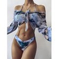2023 nuevo estampado deportivo Bandeau Push up Bikinis Sexy mármol mujeres traje de baño de cintura alta traje de baño mujeres traje de baño ropa de playa Tan Jianjun unisex