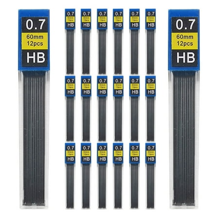 UPOUART 240 Pieces 0.7mm Black Pencil Refills, Resin Core, No Sharpening Required for Writing, Drawing, and Sketching