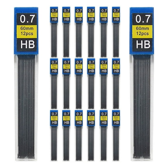 UPOUART 240 Pieces 0.7mm Black Pencil Refills, Resin Core, No Sharpening Required for Writing, Drawing, and Sketching