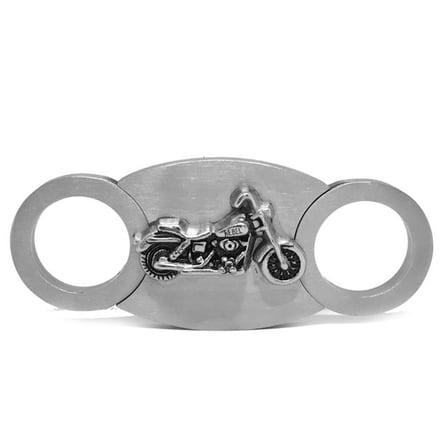 Self-Sharpening Double Guillotine Cigar Cutter – (Motorcycle)
