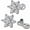 Flower, variant on 2Pcs 14G Cubic Zirconia Dermal Anchor Tops and Base Surgical Steel Dainty Crystal Microdermals Body Piercings Studs Punk Personalized Jewelry Gifts for Women Hypoallergenic