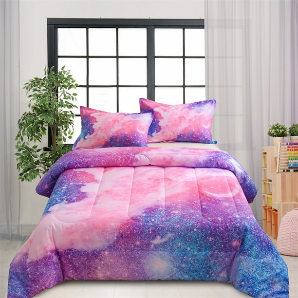 NTBED Galaxy Bedding Sets Outer Space Comforter Space Quilt Set Full
