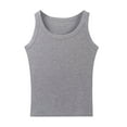 thumbnail image 4 of Levmjia Womens Camisole Tops Oversized Sleeveless Tank Top Soft Breathable Summer Casual Round Neck Solid Color Pullover Blouse for Daily Wear Dating Party, 4 of 7