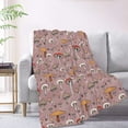 thumbnail image 2 of XMXT Throw Blankets, Autumn Multifarious Mushrooms Bed Blanket for Bedroom Sofa, 50 x 70 inches, 2 of 9