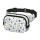thumbnail image 2 of Fotbe Purple Chicory Cangurera Cuadrada con Estampado de Doble Capa, Bolsa de Cintura Ajustable Mini para Hombres y Mujeres, 2 of 9