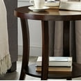 thumbnail image 3 of LiviNest Oval End Table with Shelf: Modern Espresso Side Table for Living Room - Double Layer Storage & Space-Saving Design for Apartments & Home Office, 3 of 6