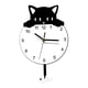 thumbnail image 4 of Reloj de pared con forma de gato, decoración del hogar, reloj de pared moderno silencioso para dormitorio, granja, 4 of 9