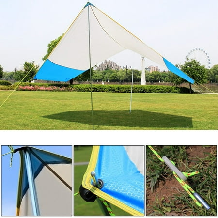 Outdoor Large Anti UV Automobile Cars Sunshade Rainproof Beach Tent Canopy Camping Fishing Awning Sun Shelter