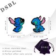 thumbnail image 2 of Stitch Earrings Anime Cartoon Stitch Ear Studs Ohana Means Family Stitch Lilo Jewelry Gifts for Woman Girl, 2 of 4