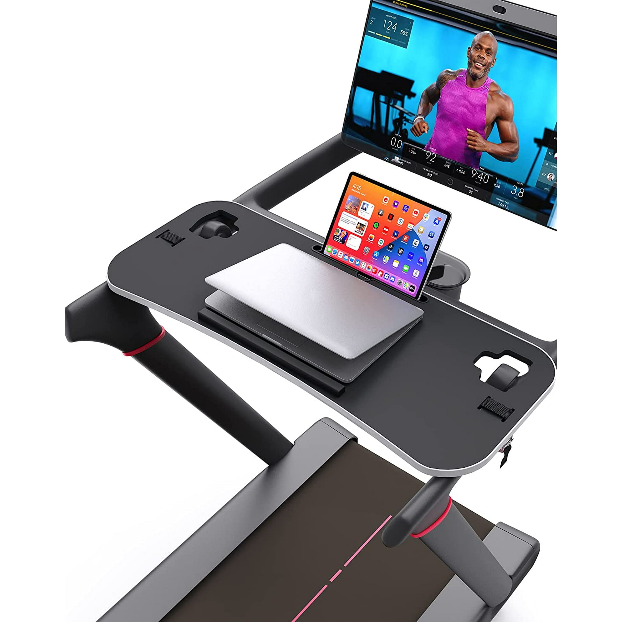 GHSDFBB New Tread Laptop Tray Treadmill Desk Tray Upgrade 36 Treadmill Tray Compatible with The New Peloton Tread Ergonomic Tread Tray for Laptop Easy Mount Exercise Workstation with Pr Walmart