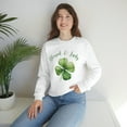 thumbnail image 4 of Four Leaf Clover St Patricks Day Women's Sweatshirt Irish Shirt, 4 of 4