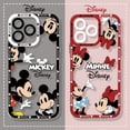 thumbnail image 2 of Disney-funda de silicona transparente para teléfono móvil, carcasa de Mickey y Minnie Mouse para iPhone 14, 13, 12, Mini, 11 Pro, Max, X, XR, XS, 7, 8, SE Plus Fivean unisex, 2 of 2