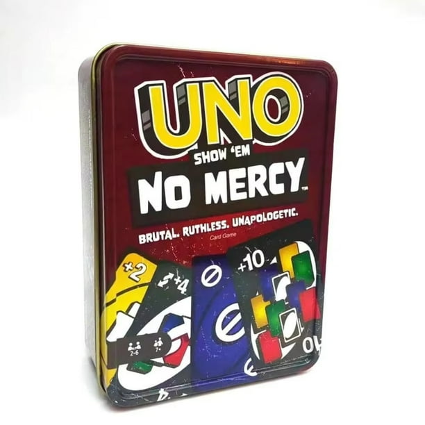 Uno No mercy-Juego de mesa de cartas UNO, entretenimiento para fiestas familiares, juguetes de cartas, regalo de cumpleaños para niños