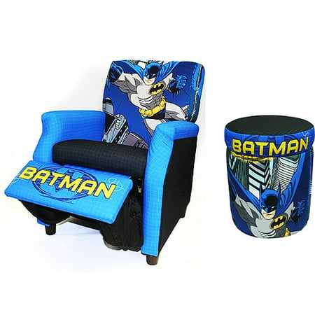 Batman Recliner and Storage Ottoman Value Bundle