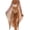 Nude & Pink, variant on Long Sleeve Sun Protection Swimsuit Cardigan Belt Shine Mesh Sexy Bikini Cover Up for Beach