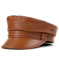 thumbnail image 1 of Casquette de Mode pour Femmes en Cuir PU Visière Béret Automne, 1 of 2
