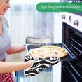 thumbnail image 7 of Pot Holders Set of 2 Heat Resistant 338℉ Kitchen Oven Gloves Potholder Cooking Baking Microwave Mitts Balck and White Pattern, 7 of 7