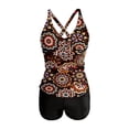thumbnail image 3 of Summersalt swimsuits for women Fashion Swimsuit Bikini Top With Skirted Bottom Swimsuit Two Piece Tankini Outfit For Beach Pool Bathing Suits for Women Shorts Set Teen Girl Tops Color plus Size Swimm, 3 of 4