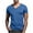 Sky Blue, variant on Mgmyaa Summer Tshirts Thirts for Men Casual Short Sleeve V-neck Classic T-Shirt Pullover Tops