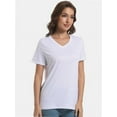thumbnail image 3 of Women's Ultra-Soft V-Neck Short Sleeve Trendy Casual T-Shirt, 3 of 6