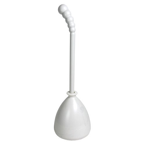 AquaPlumb T02 Deluxe Double Thrust Toilet Plunger with Holder