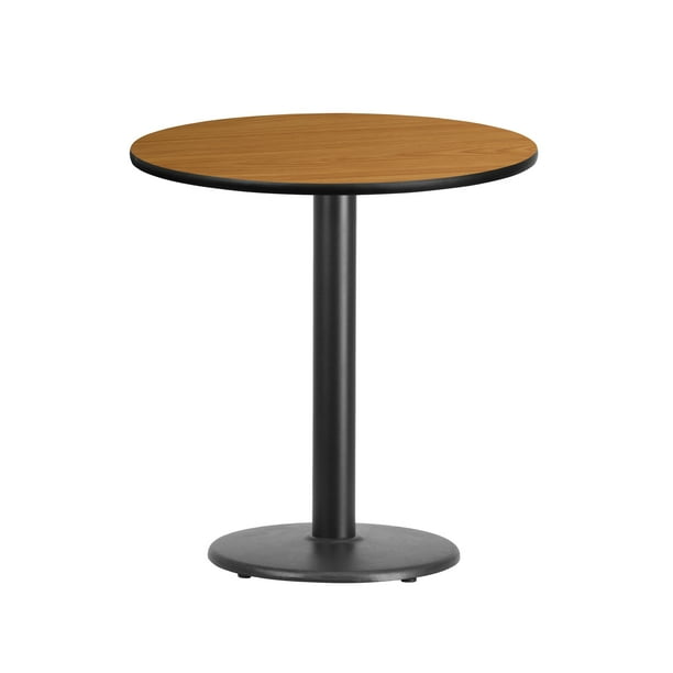 Flash Furniture 24 Round Laminate Table Top With 18 Height Base W X D 31 125 H Black Com Round Table Height Base, 24 Round Metal Table Top