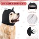 thumbnail image 2 of Gorro de punto negro para perros y mascotas, silencioso, cálido y con protección contra el ruido, para perros medianos y grandes, 2 of 5