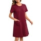 thumbnail image 5 of Batas de invierno para mujer, camisón cálido y camisón de invierno con cremallera y bolsillos, pijama holgado para mujer., 5 of 8