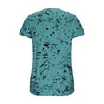 thumbnail image 5 of Wycnly Summer Tops for Women Cute Tops for Women Loose Fit Tie Dye Tunic Top 2025 Casual Graffiti Print T-shirt Girls V-Neck Short Sleeve T-Shirts, 5 of 6