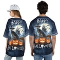 thumbnail image 5 of Happy Halloween Weimaraner Witch Pumpkins Bats All Over Print 3D Baseball Shirt Weim Gray Ghost Dog Lover Softball Sport - 13012, 5 of 6