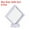White, variant on Uxcell Floating Thin Film Display Box with Base 9cm x 9cm x 2cm Black Pack of 6