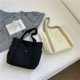 thumbnail image 4 of Bolso de hombro de lona, multifuncional, de gran capacidad, diseño moderno, suave, transparente, suave, retro elegante, 4 of 6