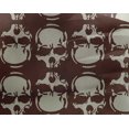 thumbnail image 5 of oneOone Georgette Viscose Brown Fabric Skull Craft Projects Decor Fabric Printed By The Yard 42 Inch Wide-DS, 5 of 5