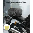 thumbnail image 4 of 30L Waterproof Motorcycle Tail Bag with Rain Cover Universal Fit Rear Rack Storage Backpack Shoulder Straps Black, 4 of 7