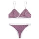 thumbnail image 1 of Gibobby Ropa sexy de mujer para sexo Conjunto de Lencería de Malla, Conjunto de Lencería de Encaje Transpirable Color Block Sujetador Suave y Elegante para Mujer(Morado, CH), 1 of 5
