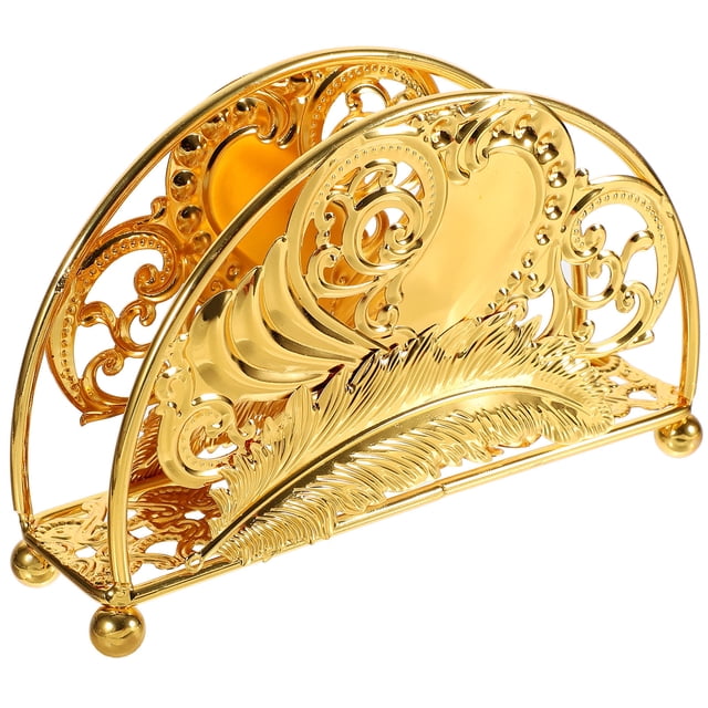 IFANLANDOR Soporte Vertical Para Servilletas Dorado Ideal Para De Comedor Y Espacio Pequeño