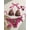 Hot Pink, variant on Women's Vintage Leopard Print Frill Tie Neck Tassel Bikini Set - Red Trim Beach Swimwear