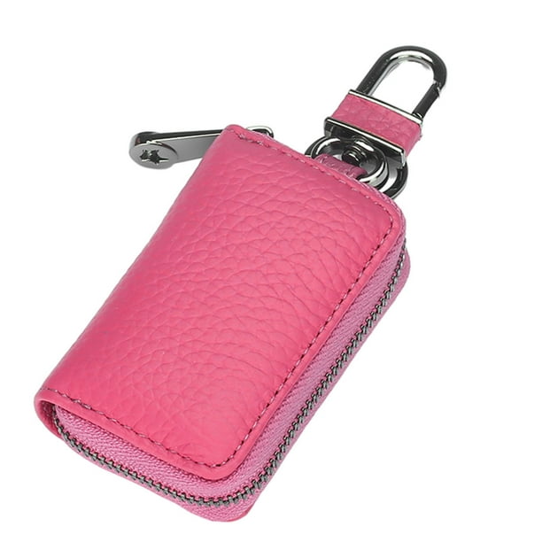 Cartera de cuero Sonducket portátil playa escuela llaves almacenamiento monedero moda tarjeta de crédito cierre de cremallera bolsillo titular rosa Type3 NO3