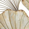 thumbnail image 6 of Tropical Gingko Leaf Wall Sculpture, Framed, Composition Panel, Faded Gold Gilt, Layered Patina, Oxidized Wire, Abstract Wall Art, Framed, Hand Made Welded Metal , 30.0 W x 42.25 H Inches, 6 of 7