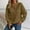 Brown, variant on Only Moment Grey Casual Fall Winter Tops V Neck Casual Shirts for Daily & Travel S